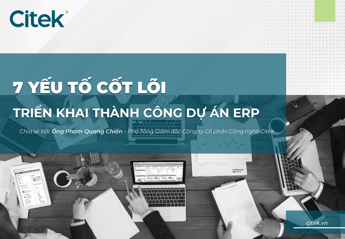 Ebook 7 yếu tố cốt lõi triển khai thành công dự án ERP cho doanh nghiệp