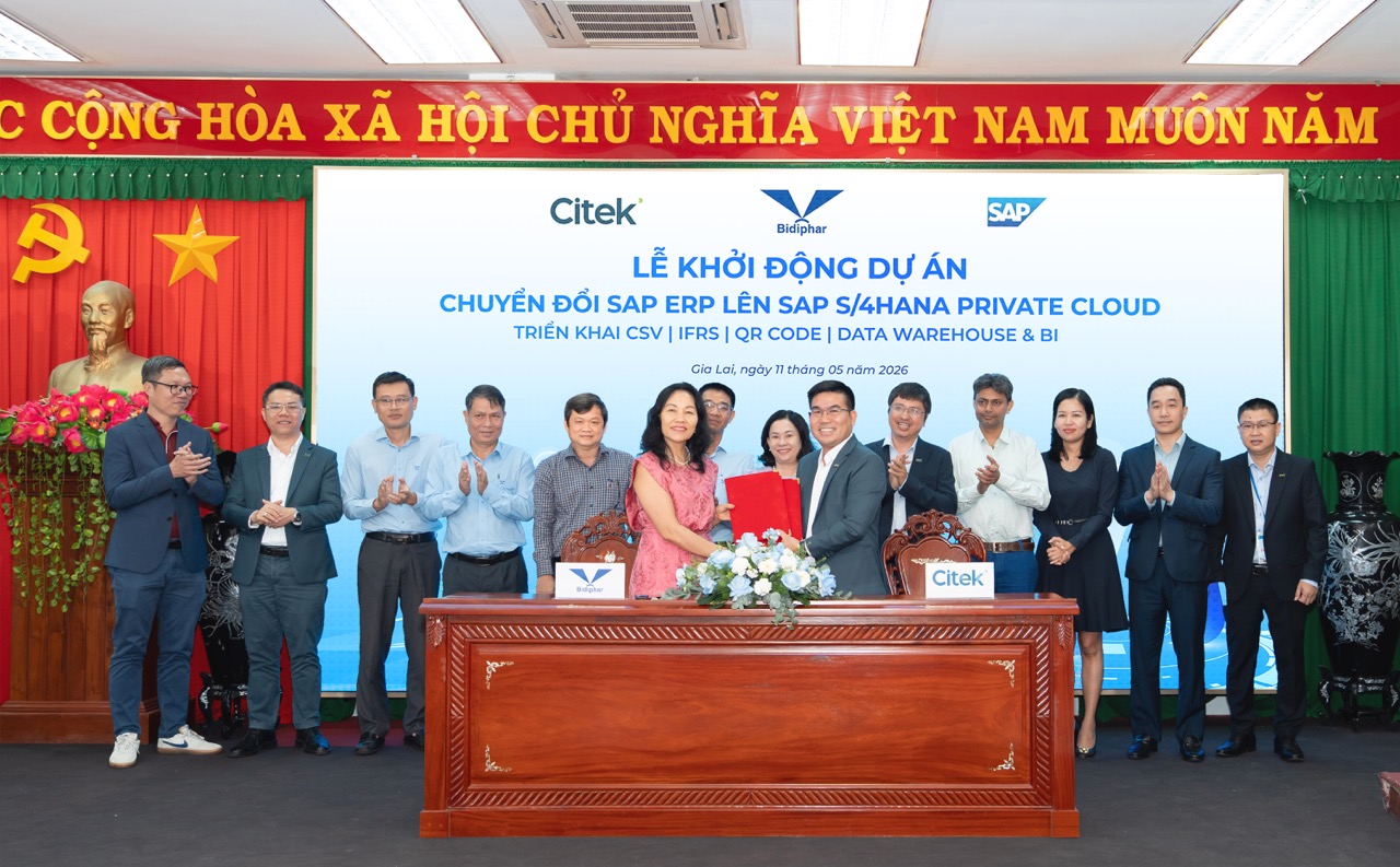 Bidiphar hợp tác Citek dự án chuyển đổi số quy mô lớn