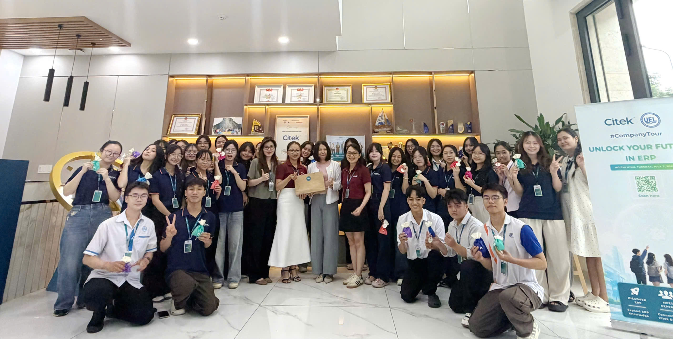 Citek kết nối sinh viên Trường Đại học Kinh tế - Luật TP.HCM qua chương trình Company Tour "Unlock Your Future in ERP"