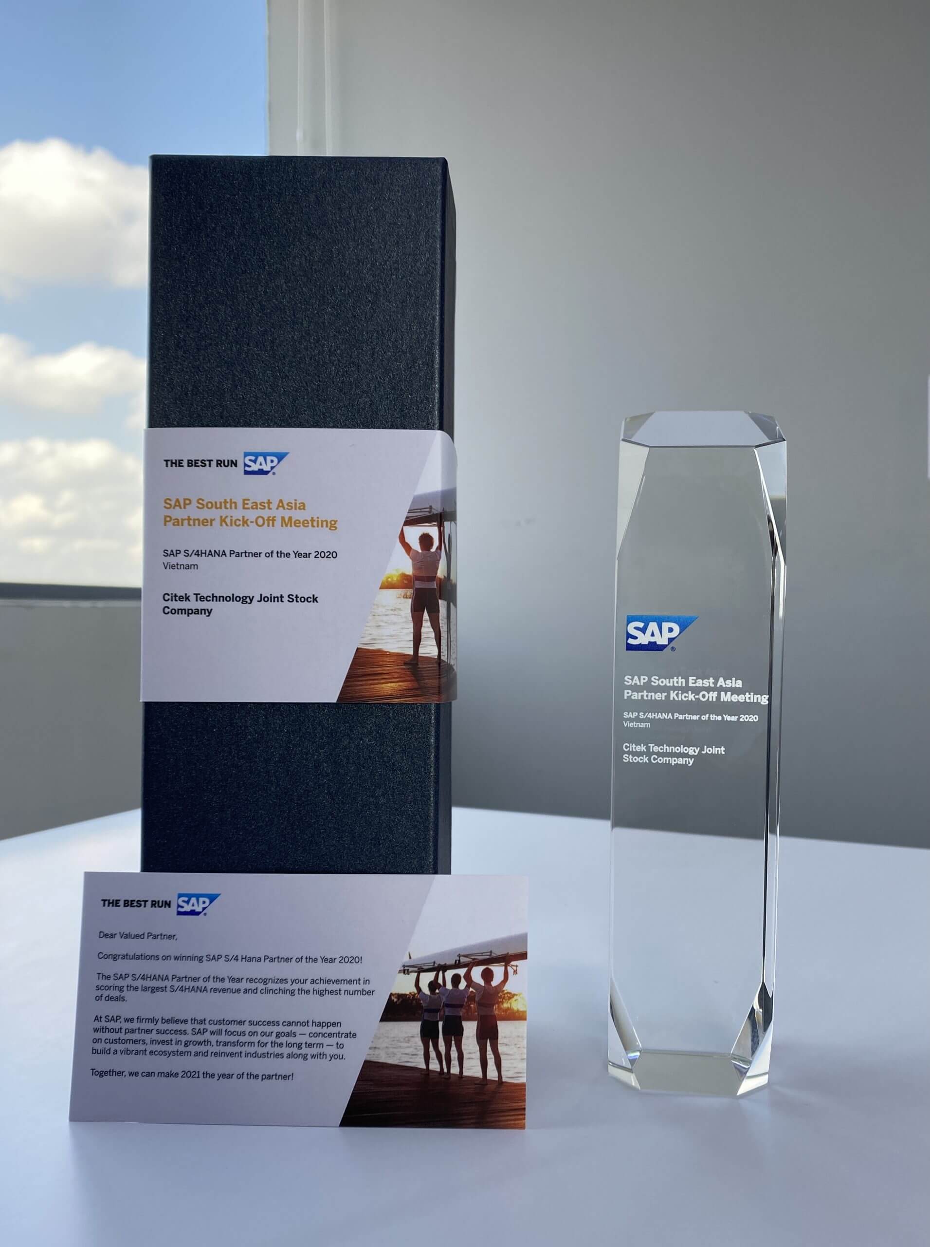 Citek được SAP vinh danh: SAP S/4HANA Partner of the Year 2020